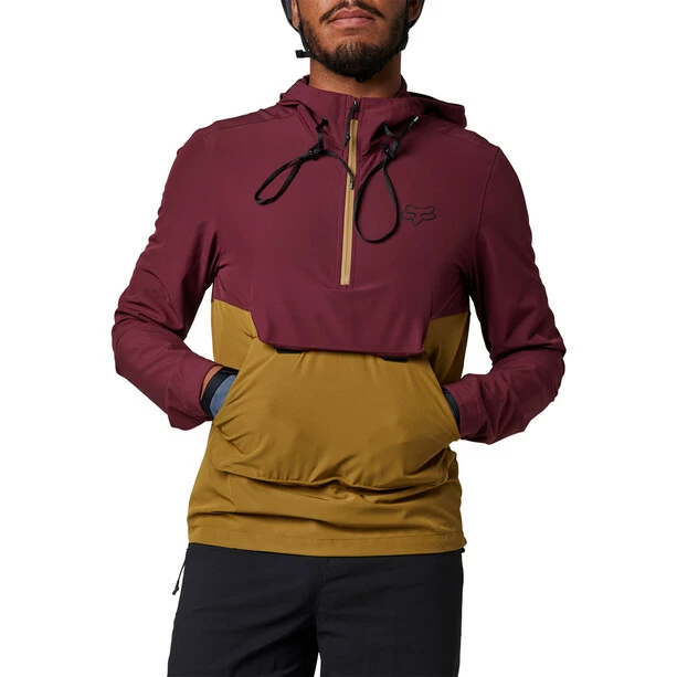 Fox Ranger Wind Pullover Herren Rot/braun 2 Fox Ranger Wind Pullover Herren Rot/braun – Bild 2