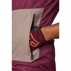 Fox Ranger Windweste Damen Rot -Günstiges Fahrradjacken Geschäft fox ranger wind vest women dark maroon 4
