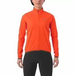 Giro Chrono Expert Regenjacke Damen Orange -Günstiges Fahrradjacken Geschäft giro chrono expert regenjacke damen vermillion 3