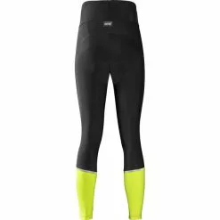 GOREWEAR Progress+ Thermotights Damen Schwarz/gelb -Günstiges Fahrradjacken Geschäft gore wear progress thermo tights women black neon yellow 3