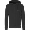 GripGrab Icon Langarm Zipper Hoodie Bio Baumwolle Schwarz