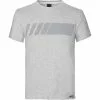 GripGrab Racing Stripe Kurzarm T-Shirt Bio Baumwolle Grau