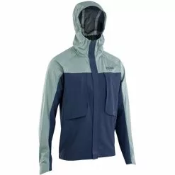 ION Shelter Jacke 3L Hybrid Blau/grau