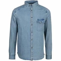 IXS Carve Digger Denim Hemd Blau -Günstiges Fahrradjacken Geschäft ixs carve digger denim shirt blue 3