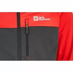 Jack Wolfskin Morobbia Jacke Herren Grau/rot -Günstiges Fahrradjacken Geschäft jack wolfskin morobbia jacket men adrenaline red 3
