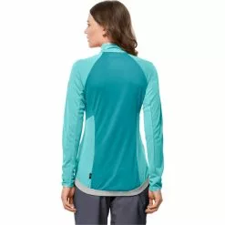 Jack Wolfskin Tourer Midlayer Jacke Damen Türkis -Günstiges Fahrradjacken Geschäft jack wolfskin tourer mid layer jacket women peppermint 4