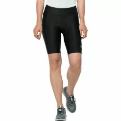 Jack Wolfskin Tourer Wattierte Shorts Damen Schwarz -Günstiges Fahrradjacken Geschäft jack wolfskin tourer padded shorts women black 3