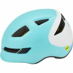 KED POP Helm Kinder Türkis -Günstiges Fahrradjacken Geschäft ked pop helmet kids iceblue white 3