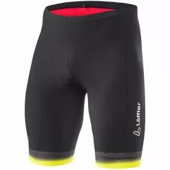 Löffler Löffler Hotbond Fahrradtights Herren Schwarz/gelb