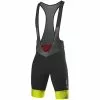 Löffler Löffler Volta Fahrrad-Trägershorts Herren Schwarz/gelb