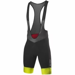 Löffler Löffler Volta Fahrrad-Trägershorts Herren Schwarz/gelb