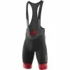 Löffler Löffler Volta Fahrrad-Trägershorts Herren Schwarz/rot