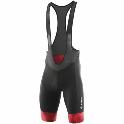 Löffler Löffler Volta Fahrrad-Trägershorts Herren Schwarz/rot