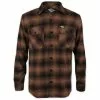 Loose Riders Langarm-Flanellhemd Herren Braun/schwarz