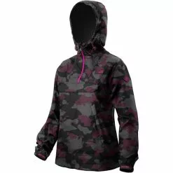 Loose Riders Windbreaker Anorak Damen Pink/grau