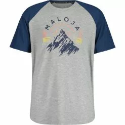Maloja SeekofelM. T-Shirt Herren Grau/blau