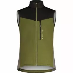 Maloja TozzagoM. Thermo Windblock Fahrradweste Herren Oliv/schwarz