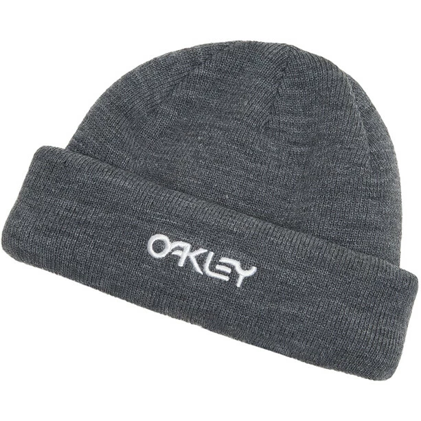 Oakley B1B Logo Beanie-Mütze Grau 2 Oakley B1B Logo Beanie-Mütze Grau – Bild 2