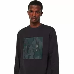 Oakley Blocked Camo O-Bark Sweatshirt Herren Schwarz -Günstiges Fahrradjacken Geschäft oakley blocked camo o bark sweatshirt men black b1b camo hunter 6