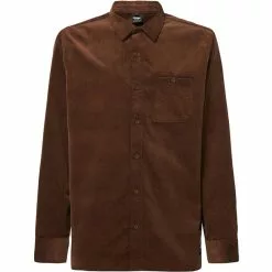Oakley Cabin Button Down Corduroy Jacke Herren Braun