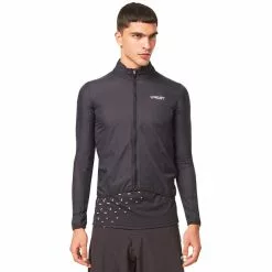 Oakley Elmnts Packable II Jacke Herren Schwarz -Günstiges Fahrradjacken Geschäft oakley elmnts packable ii jacket men blackout 4