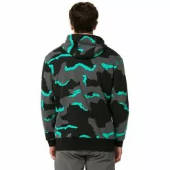 Oakley Factory Pilot RC Hoodie Herren Schwarz/grau -Günstiges Fahrradjacken Geschäft oakley factory pilot rc hoodie men b1b camo black mint grey 5