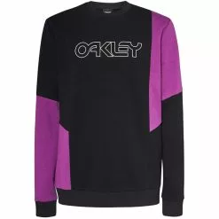Oakley Throwback Crew RC Sweatshirt Herren Schwarz/lila