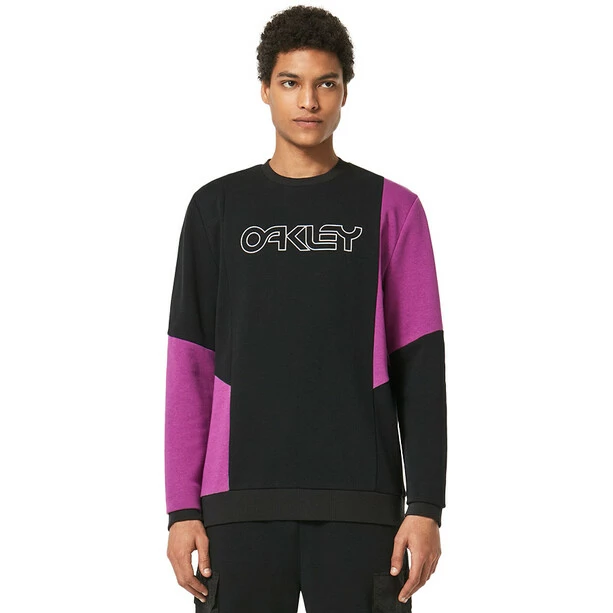 Oakley Throwback Crew RC Sweatshirt Herren Schwarz/lila 4 Oakley Throwback Crew RC Sweatshirt Herren Schwarz/lila – Bild 4