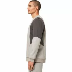 Oakley Throwback Crew RC Sweatshirt Herren Grau/schwarz -Günstiges Fahrradjacken Geschäft oakley throwback crew rc sweatshirt men stone gray 6