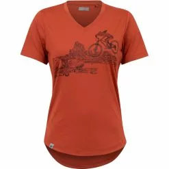 PEARL IZUMi Midland Kurzarm Tee Damen Rot