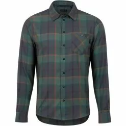 PEARL IZUMi Rove Flannel Langarmhemd Herren Grün/bunt