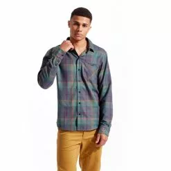 PEARL IZUMi Rove Flannel Langarmhemd Herren Grün/bunt -Günstiges Fahrradjacken Geschäft pearl izumi rove flannel ls shirt men urban sage pale pine plaid 3