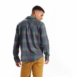 PEARL IZUMi Rove Flannel Langarmhemd Herren Grün/bunt -Günstiges Fahrradjacken Geschäft pearl izumi rove flannel ls shirt men urban sage pale pine plaid 4