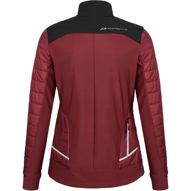 Protective P-Attitude Hybrid Jacke Damen Rot 4 Protective P-Attitude Hybrid Jacke Damen Rot – Bild 4