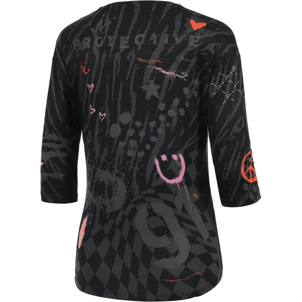 Protective P-Rosa Parks 3/4 Shirt Damen Schwarz/grau 2 Protective P-Rosa Parks 3/4 Shirt Damen Schwarz/grau – Bild 2