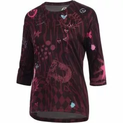 Protective P-Rosa Parks 3/4 Shirt Damen Rot/schwarz
