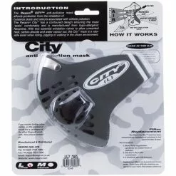 RESPRO City Anti-Pollution Maske Grau -Günstiges Fahrradjacken Geschäft respro city anti pollution mask grey 3