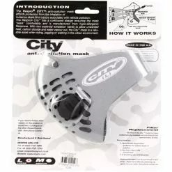 RESPRO City Anti-Pollution Maske Grau 6 RESPRO City Anti-Pollution Maske Grau -Günstiges Fahrradjacken Geschäft respro city anti pollution mask reflective grey 3