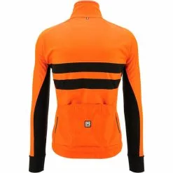 Santini Colore Halo Jacke Herren Orange -Günstiges Fahrradjacken Geschäft santini colore halo jacket men fluo orange 3