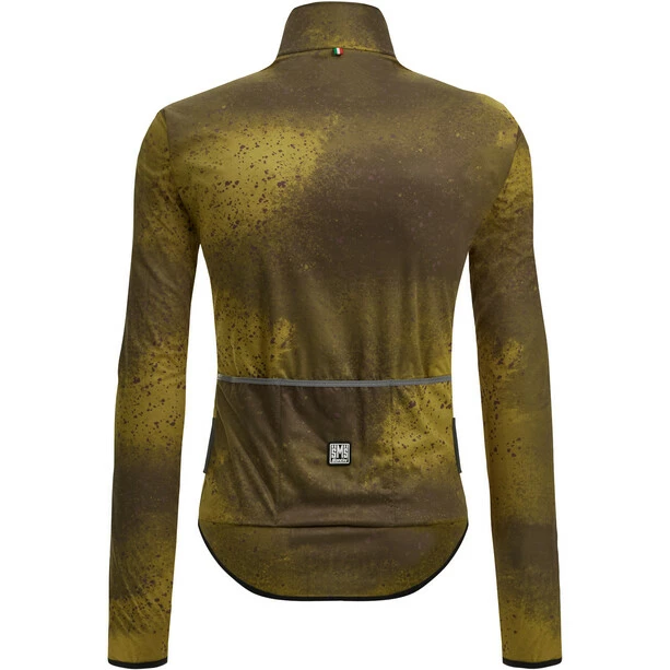 Santini Fango Packbare Windbreaker Jacke Herren Oliv 3 Santini Fango Packbare Windbreaker Jacke Herren Oliv – Bild 3