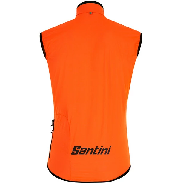 Santini Guard Nimbus Regenschutzweste Herren Orange 3 Santini Guard Nimbus Regenschutzweste Herren Orange – Bild 3