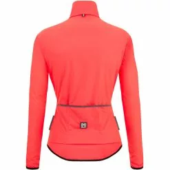 Santini Nebula Windbreaker Damen Pink -Günstiges Fahrradjacken Geschäft santini nebula jacket women granatina pink 3