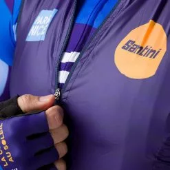 Santini Paris Nice Onda Weste Blau -Günstiges Fahrradjacken Geschäft santini paris nice onda vest blue 4