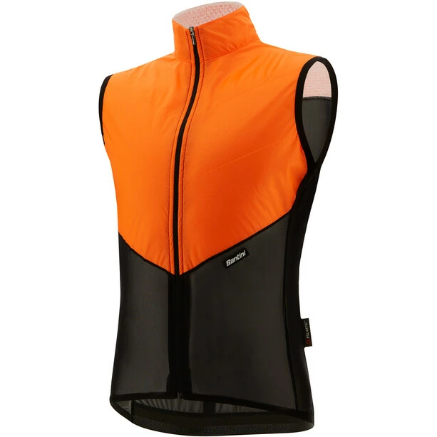 Santini Redux Lite Windjacke Schwarz/orange 2 Santini Redux Lite Windjacke Schwarz/orange – Bild 2