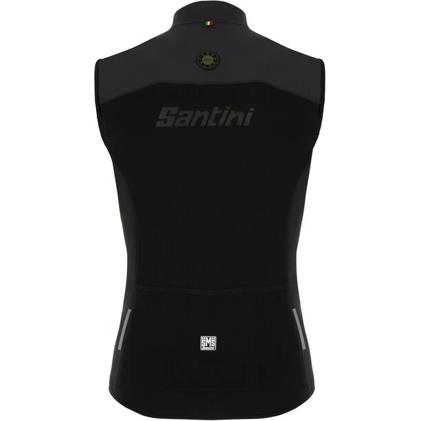 Santini Trail Gravel Weste Herren Schwarz 3 Santini Trail Gravel Weste Herren Schwarz – Bild 3