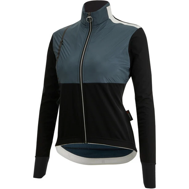 Santini Vega Absolute Jacke Damen Schwarz/grau 2 Santini Vega Absolute Jacke Damen Schwarz/grau – Bild 2