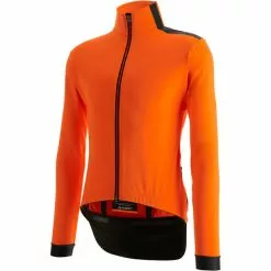 Santini Vega Multi Kapuzenjacke Herren Orange -Günstiges Fahrradjacken Geschäft santini vega multi hooded jacket men fluo orange 2