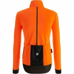 Santini Vega Multi Kapuzenjacke Herren Orange -Günstiges Fahrradjacken Geschäft santini vega multi hooded jacket men fluo orange 3