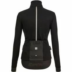 Santini Vega Multi Kapuzenjacke Damen Schwarz -Günstiges Fahrradjacken Geschäft santini vega multi hooded jacket women black 3