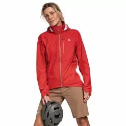 Schöffel Schöffel Bohusleden 2.5L Jacke Damen Rot -Günstiges Fahrradjacken Geschäft schoeffel bohusleden 25l jacket women lollipop 3